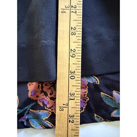 Vintage Womens Cardamone Small Patchwork Jacket Black Swing Coat Boho Y2K 80s - Picture 10 of 12